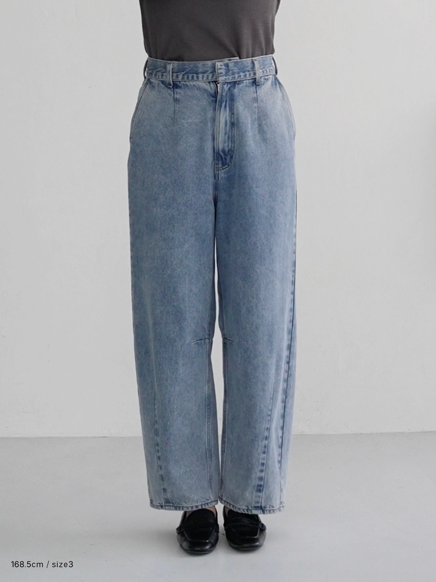 ソフトカーヴィデニムスラックス