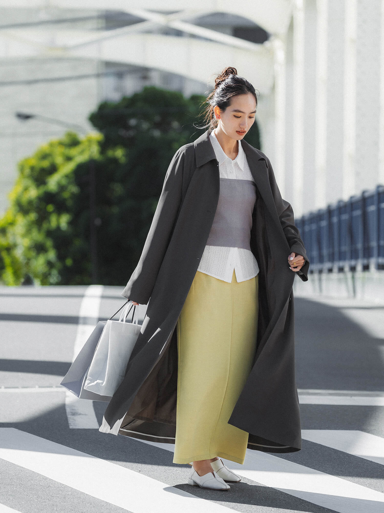 バックタックナロースカート