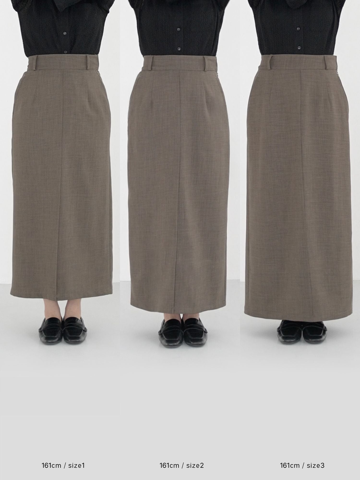 バックタックナロースカート