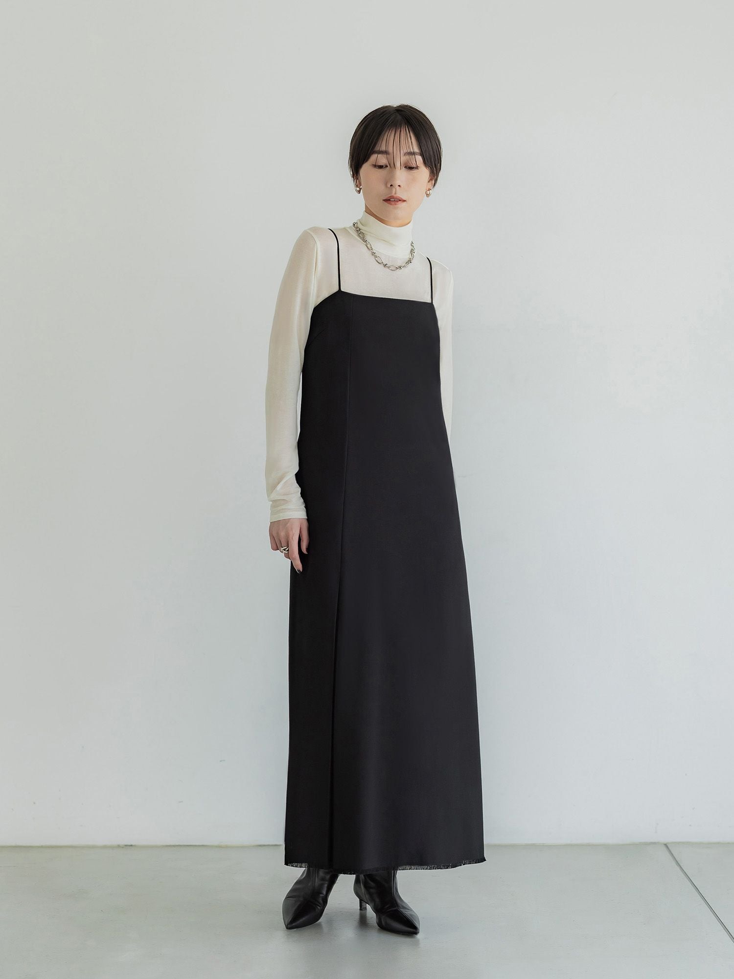 ボックスタックキャミワンピース