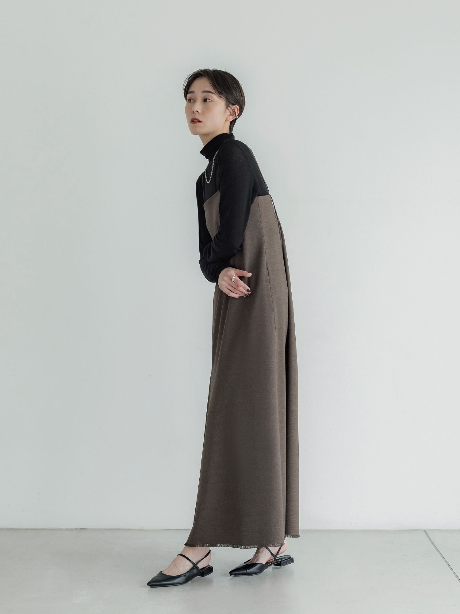 ボックスタックキャミワンピース