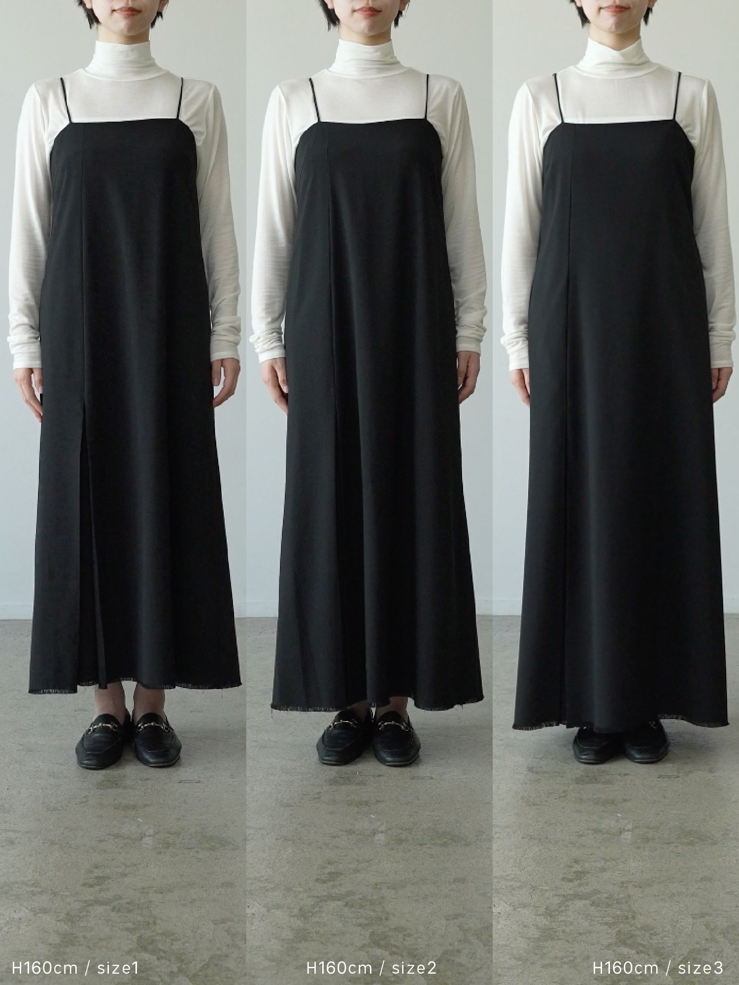 ボックスタックキャミワンピース