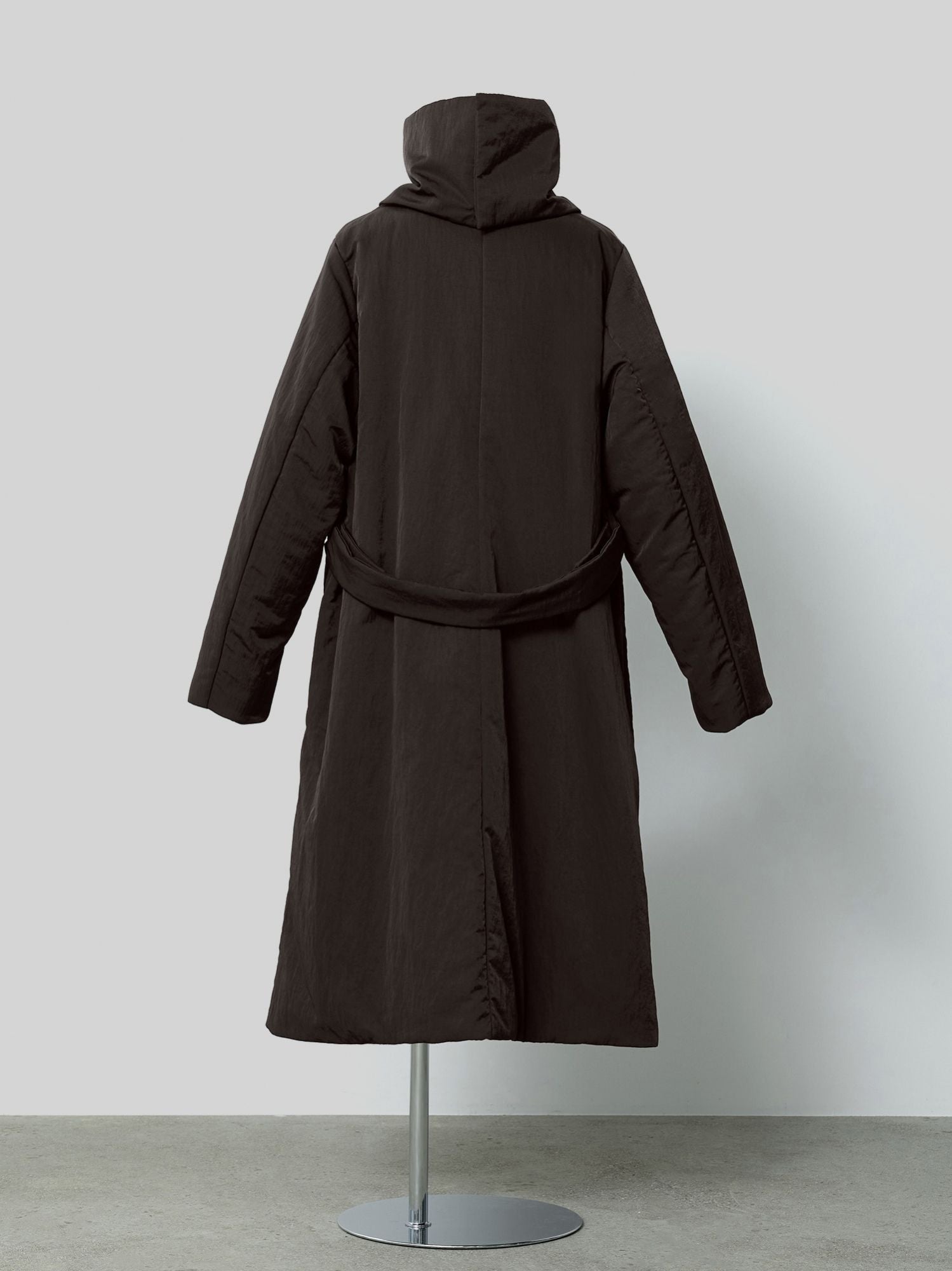 2wayノーカラーパファーコート