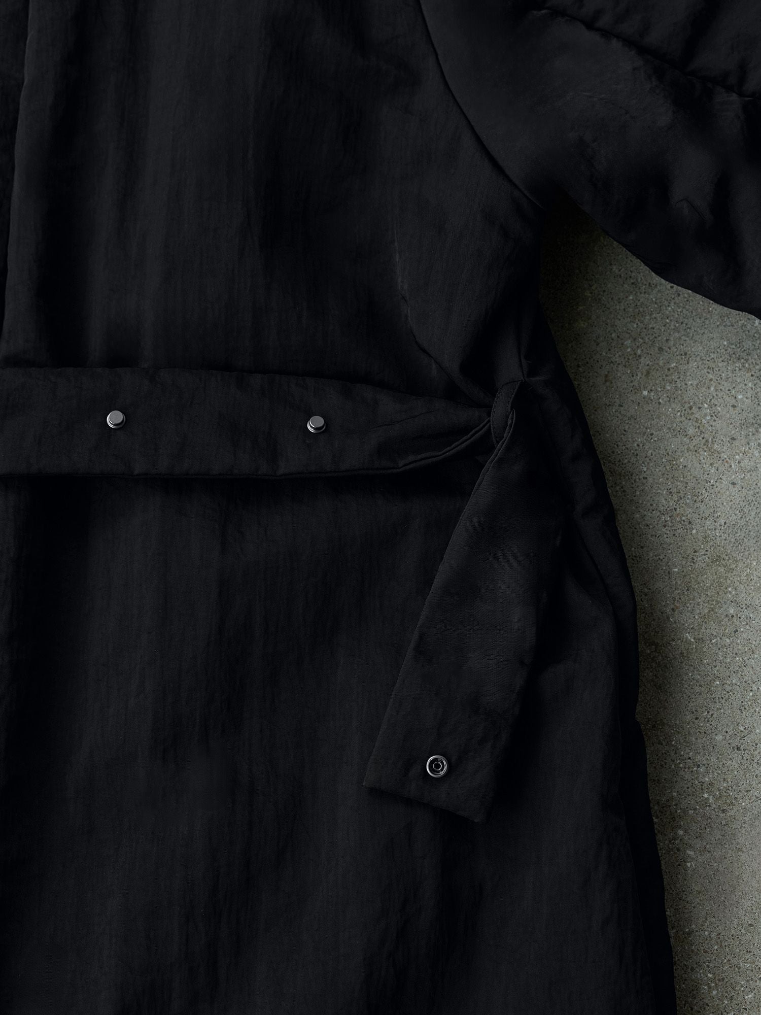 2wayノーカラーパファーコート