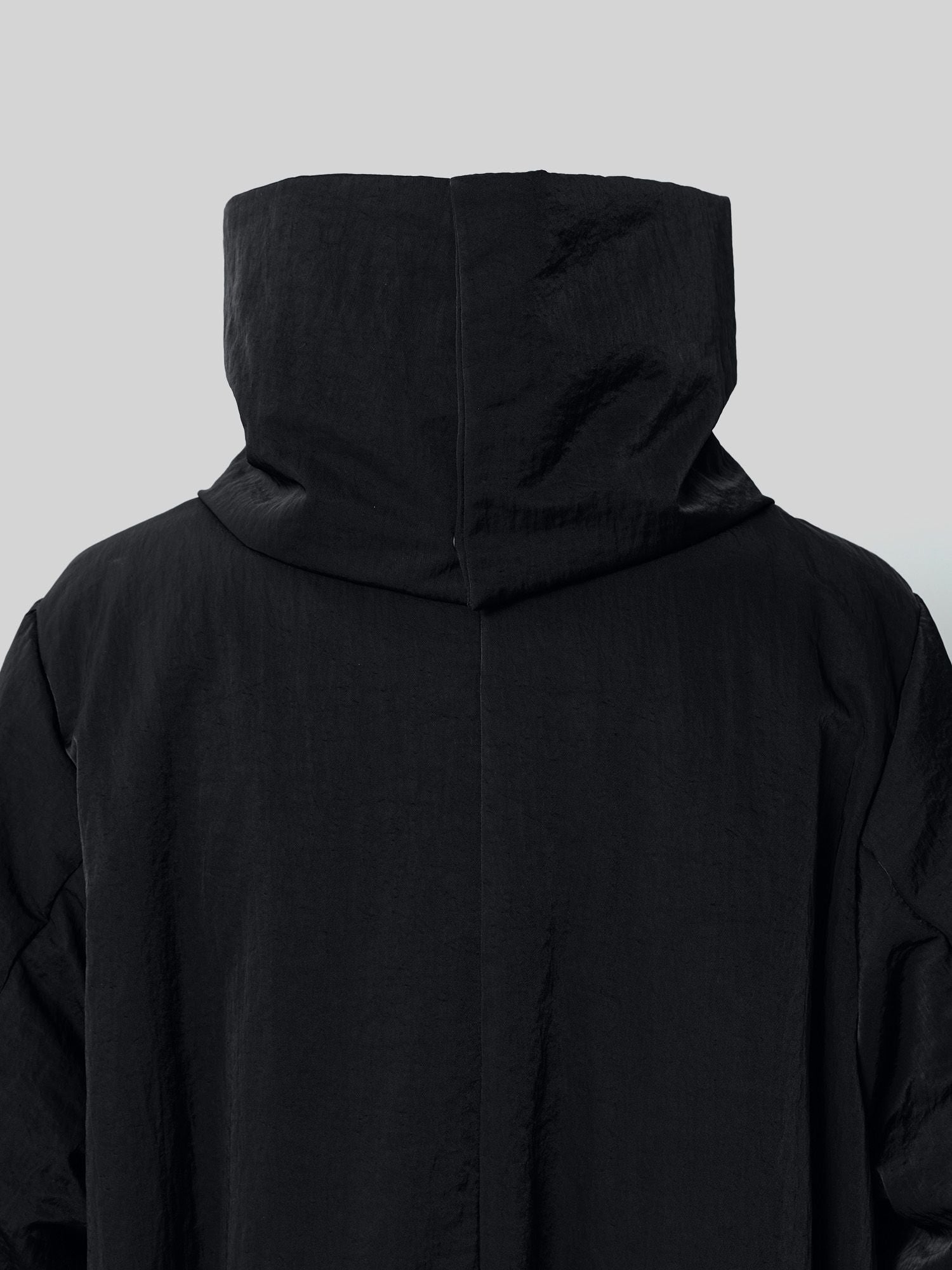 2wayノーカラーパファーコート