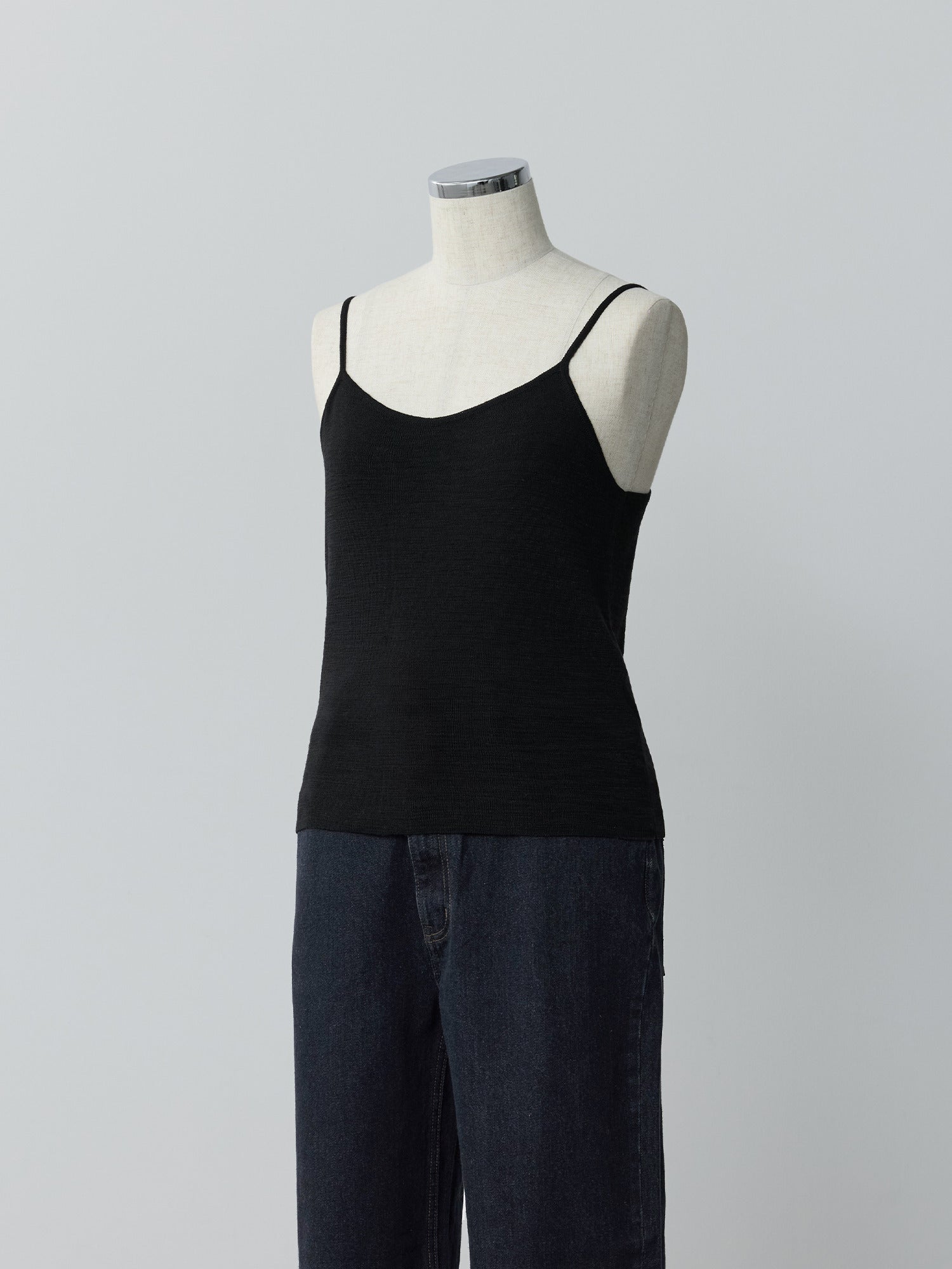 キャミレイヤードカシュクールニット