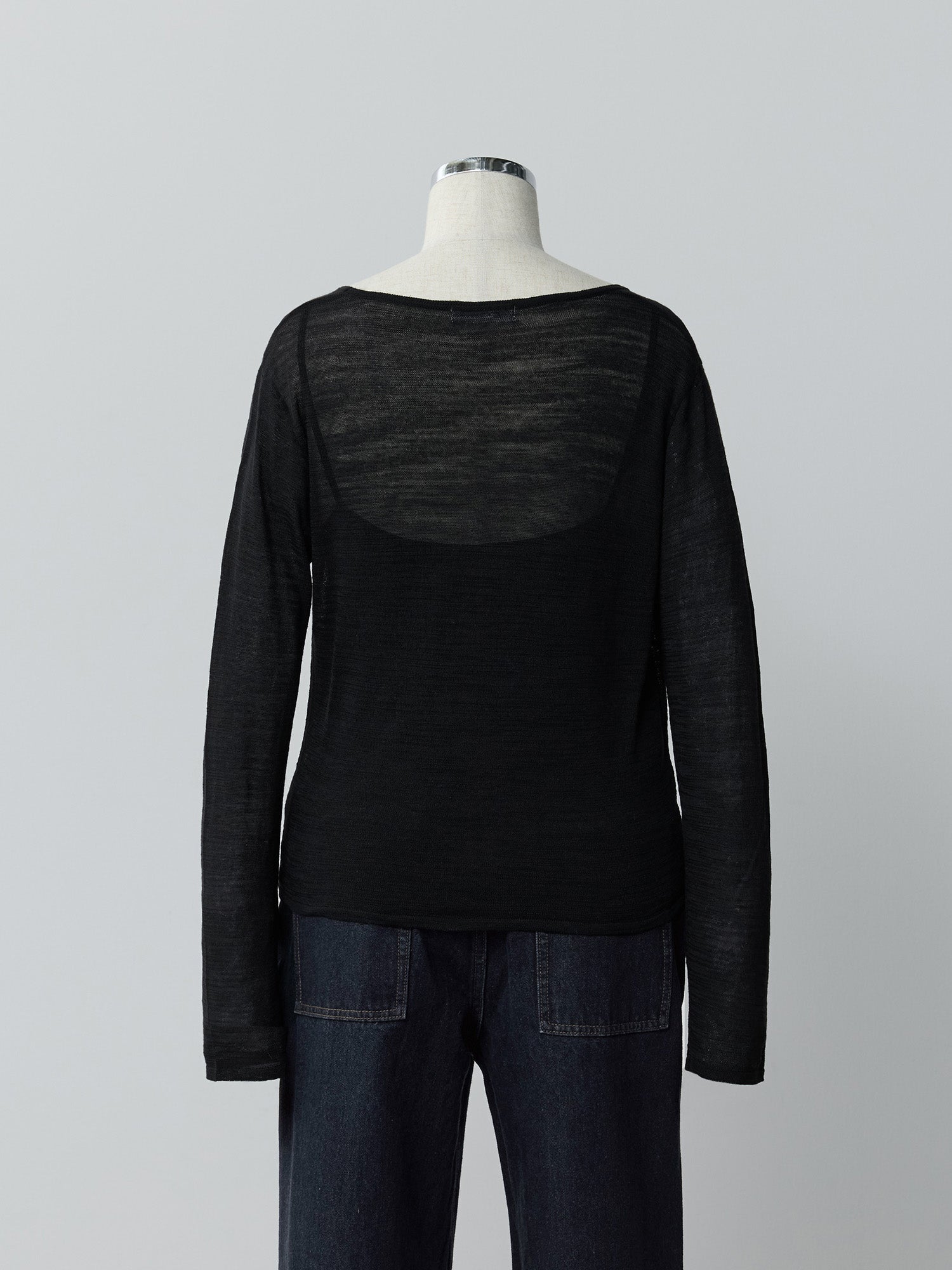 キャミレイヤードカシュクールニット