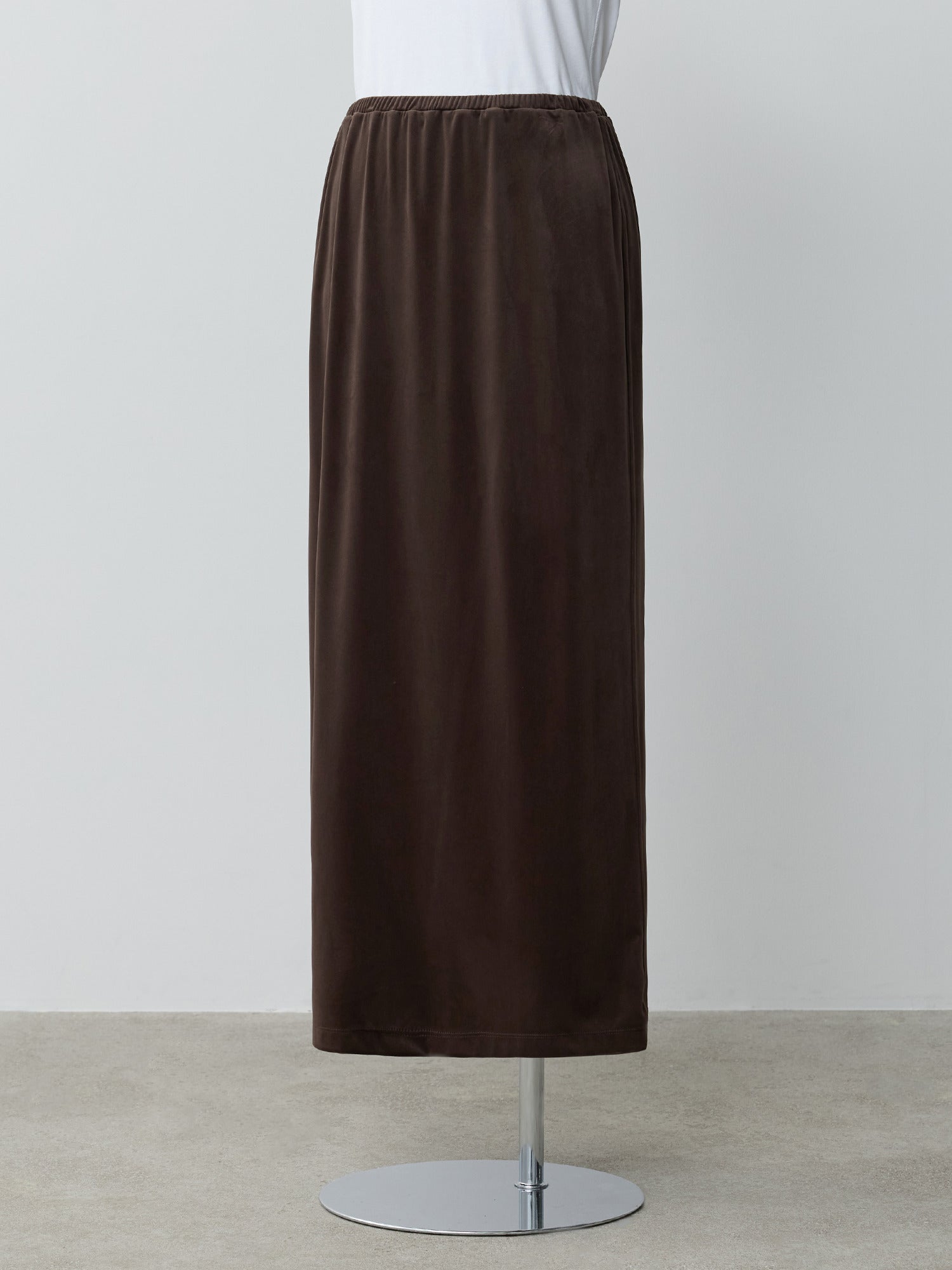 ストレッチベロアストレートスカート