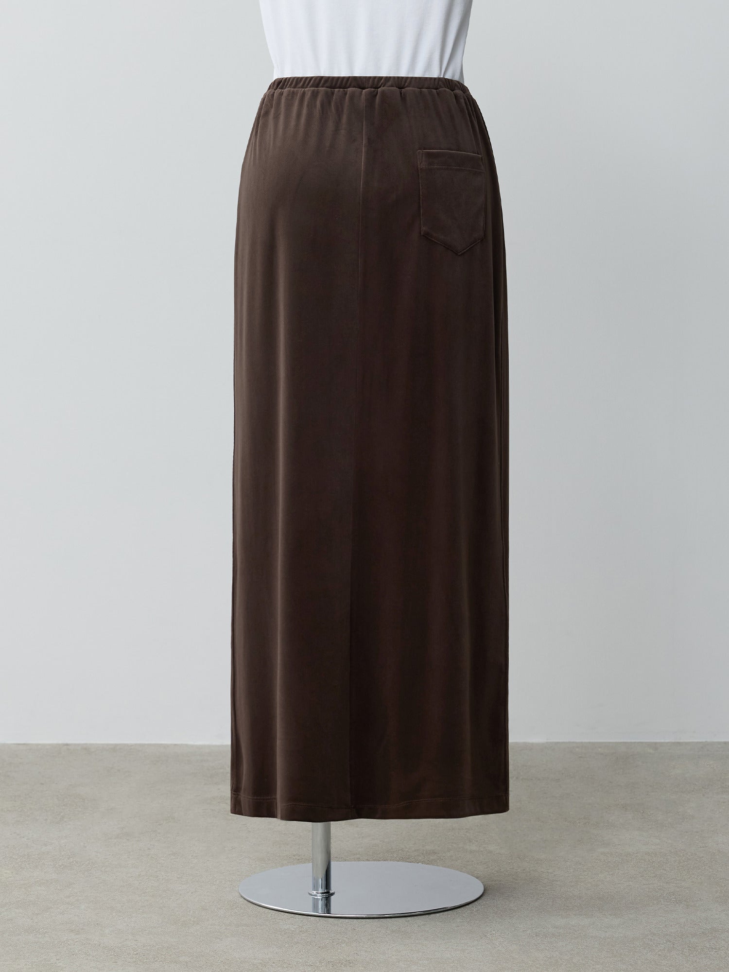 ストレッチベロアストレートスカート