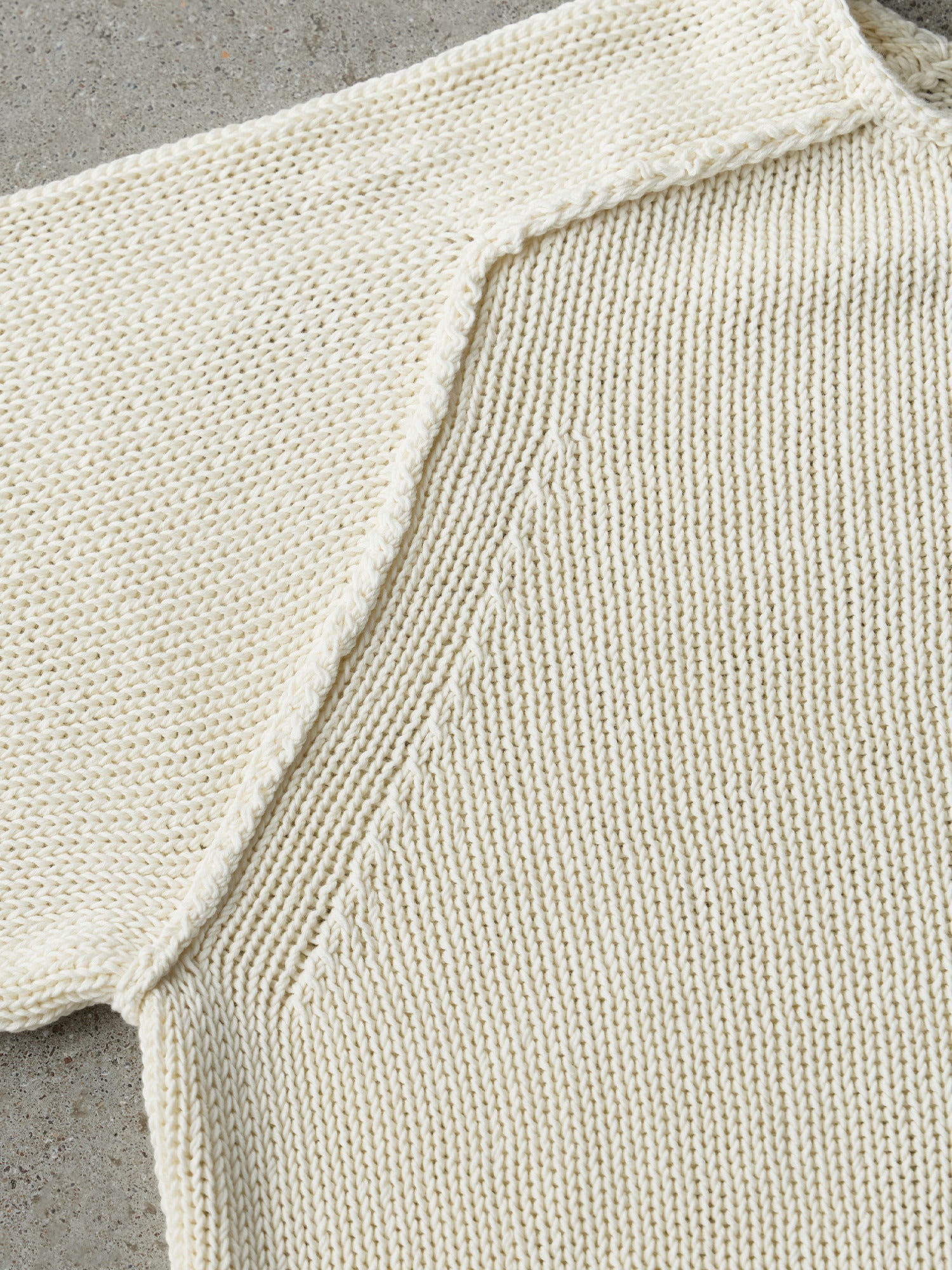 エポーレットラグランコットンニット