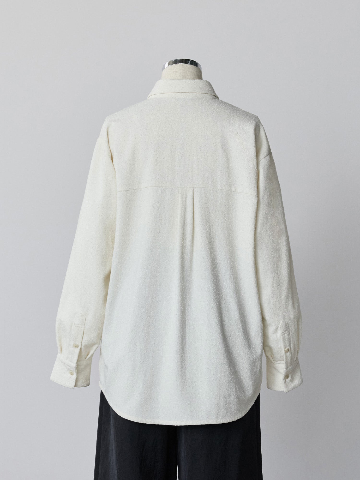 先行販売 シームポケットテクスチャーシャツ