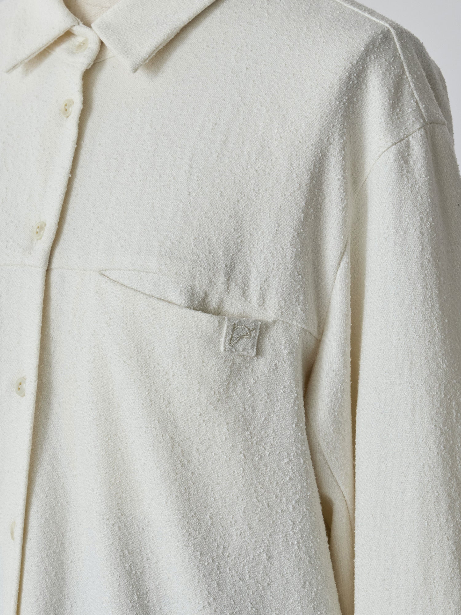 先行販売 シームポケットテクスチャーシャツ