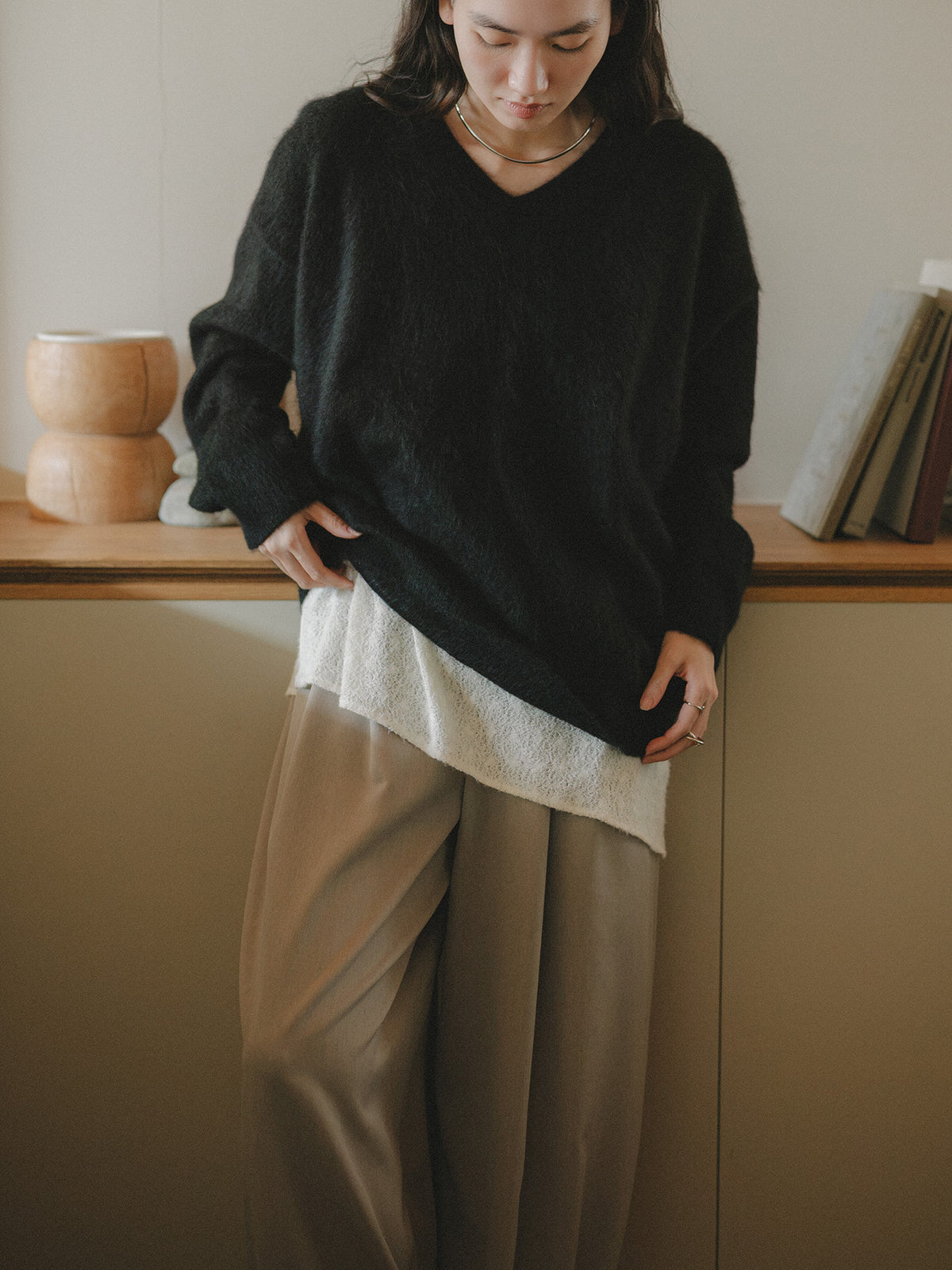 H171 B80 W60 H85<br>着用サイズ : サンプル / カラー:grayge