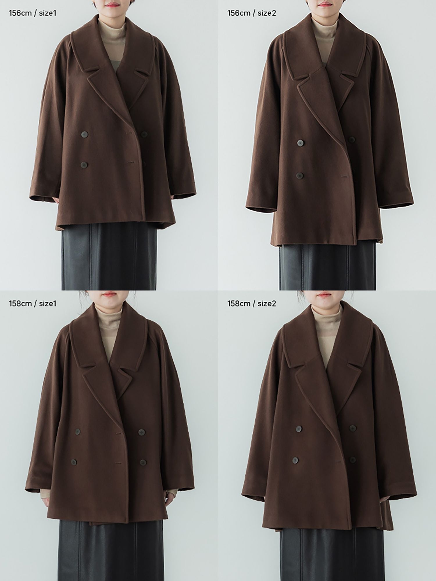 ビッグカラーミディコート