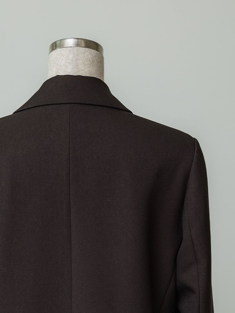 ヘザーカラーミニマルジャケット