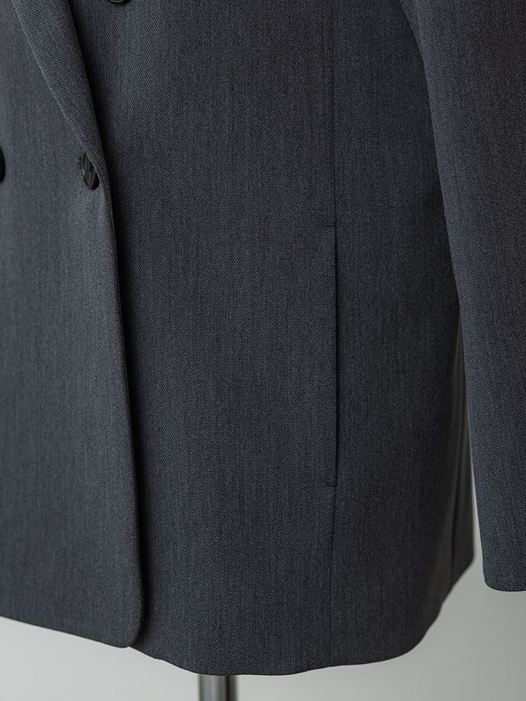 ヘザーカラーミニマルジャケット