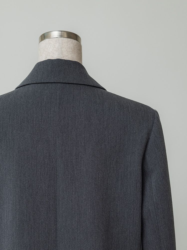 ヘザーカラーミニマルジャケット