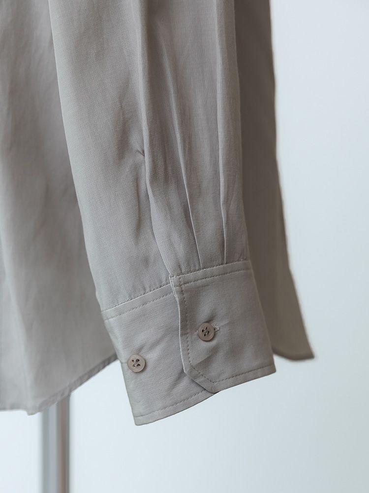 アセテートパネルシームシャツ
