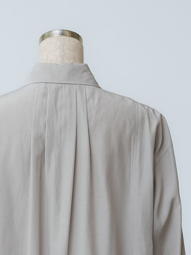 アセテートパネルシームシャツ