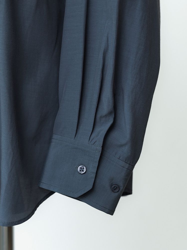 アセテートパネルシームシャツ