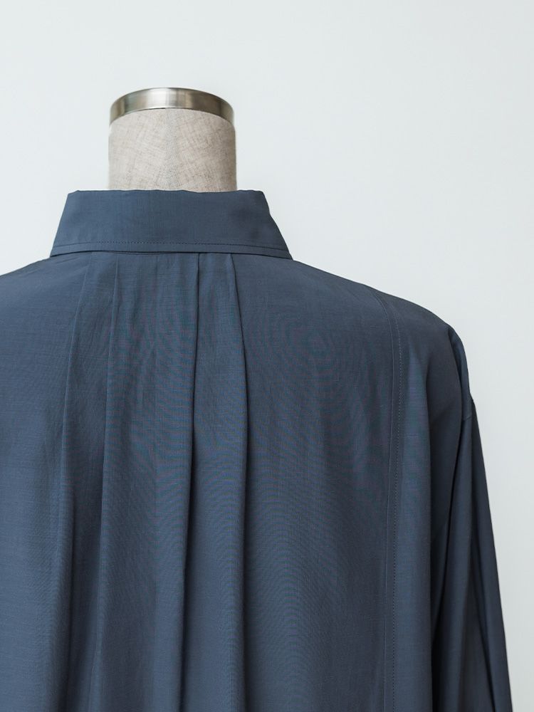 アセテートパネルシームシャツ