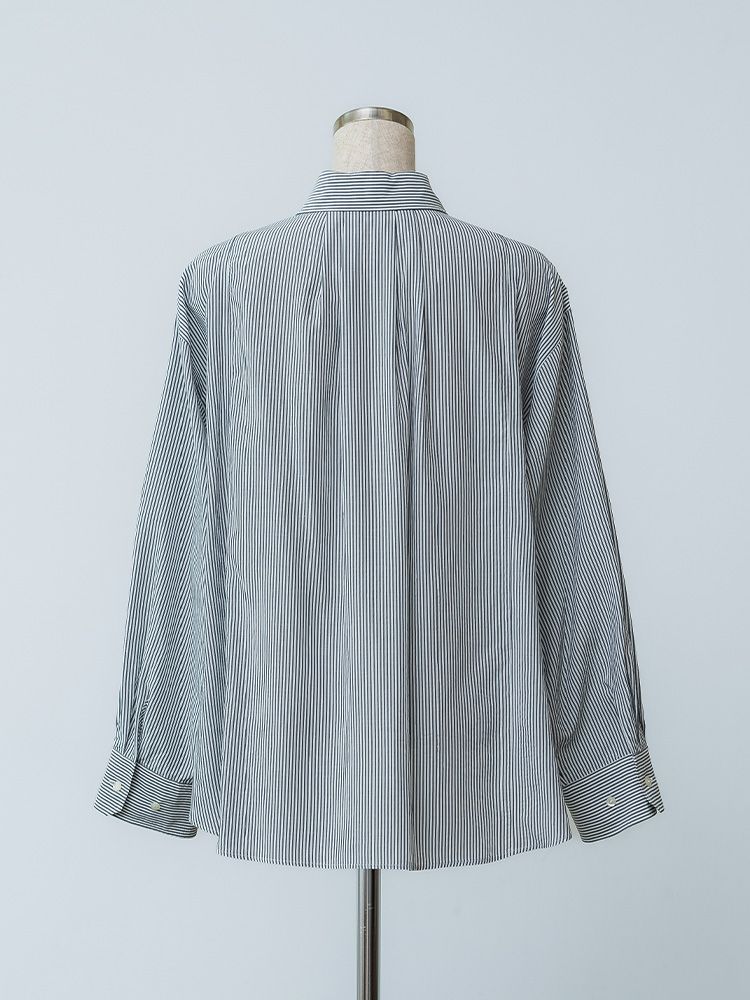 アセテートパネルシームシャツ