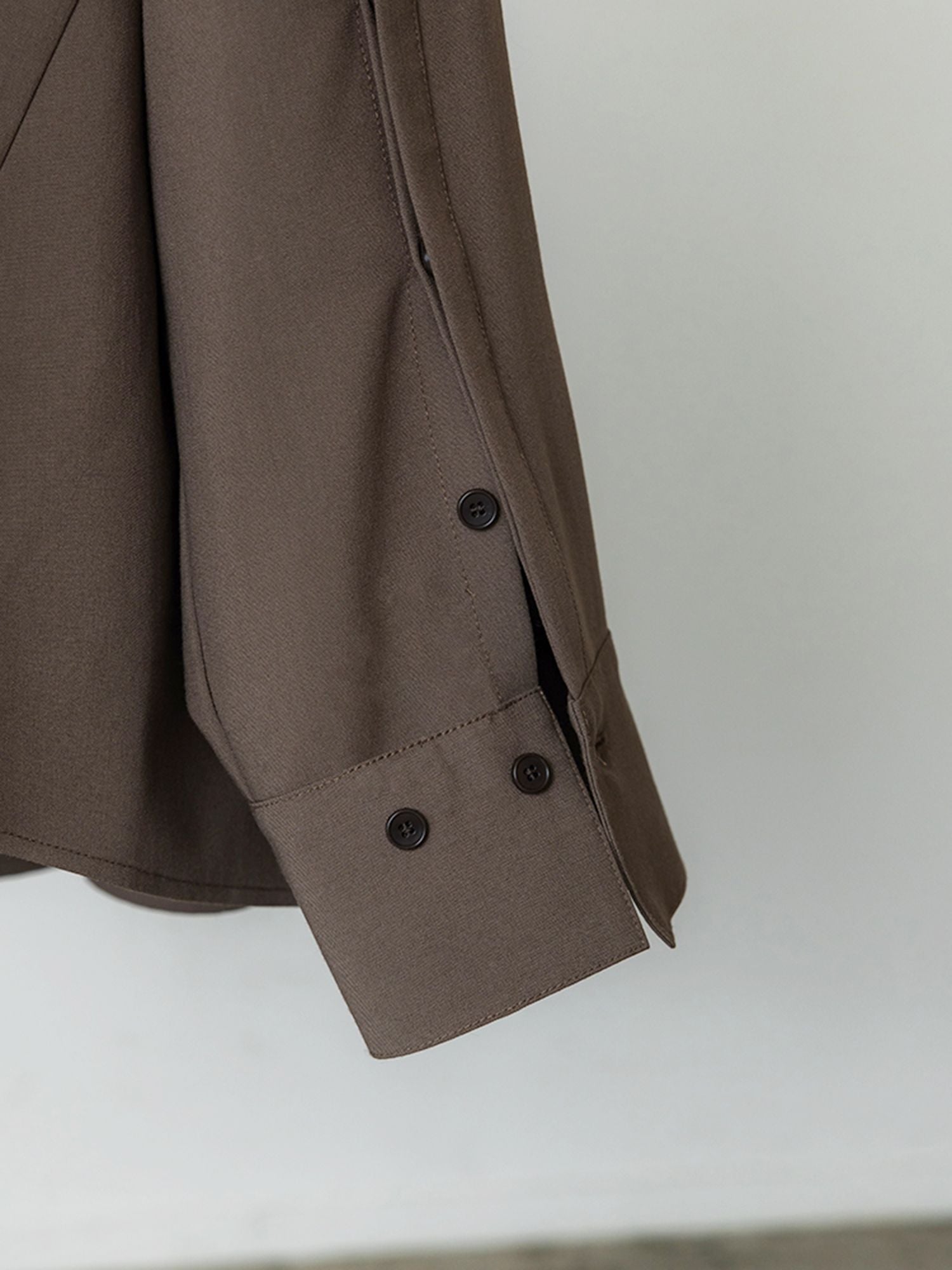 ボタンスリーブギャザーシャツ