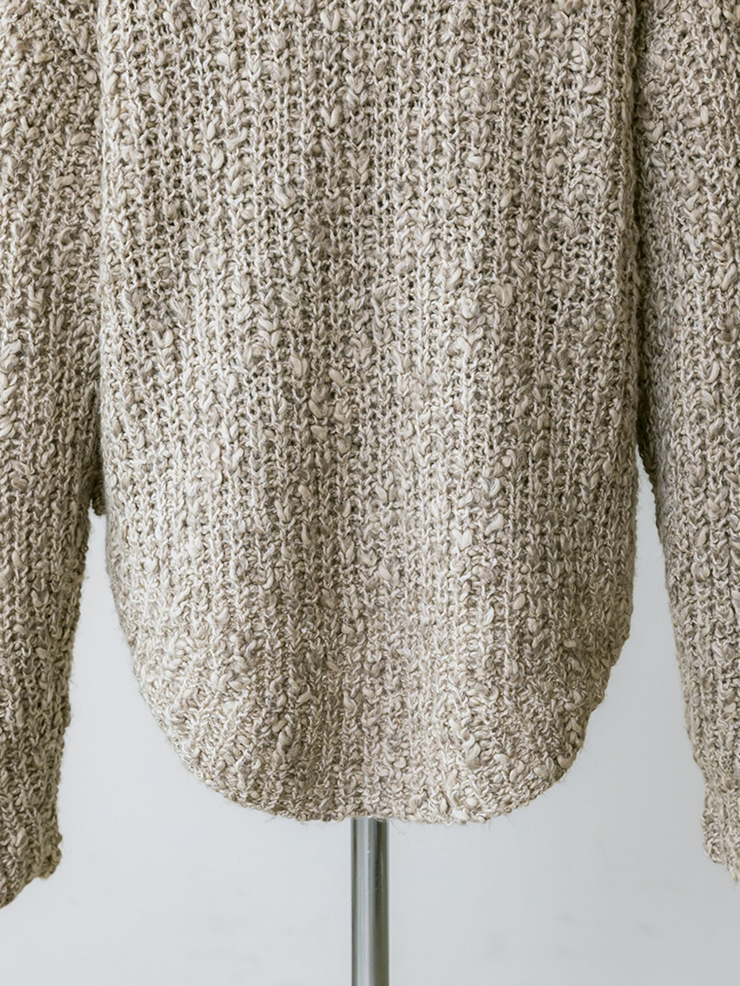 メランジディープVネックニット