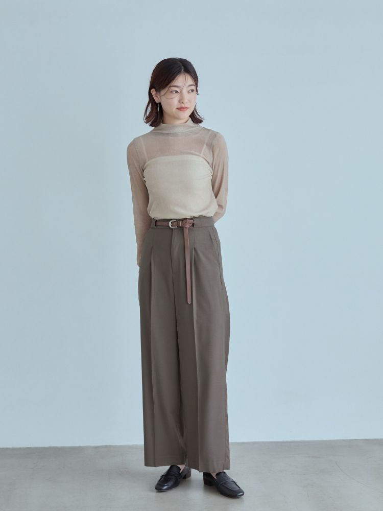 H173 B81 W60 H88 /着用サイズ:モデルサイズ
※モデルサイズ:サイズ1より股下+8cm