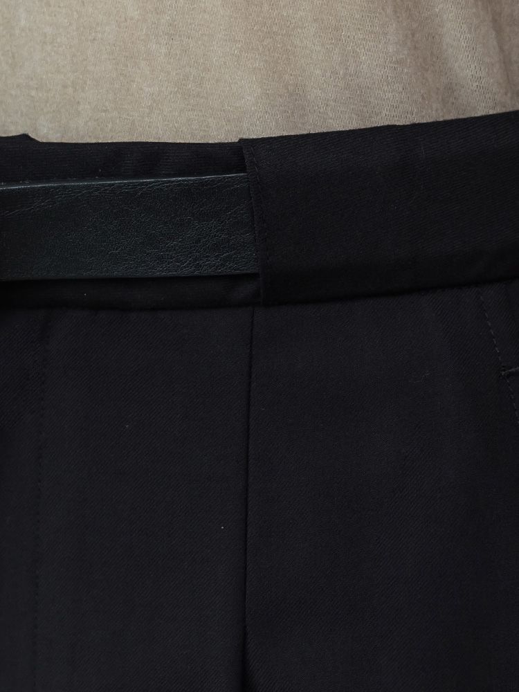 ウールブレンドスラックス