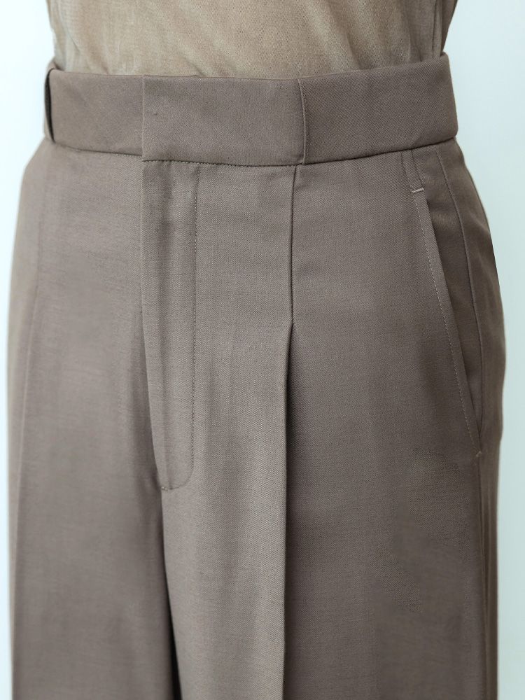 ウールブレンドスラックス