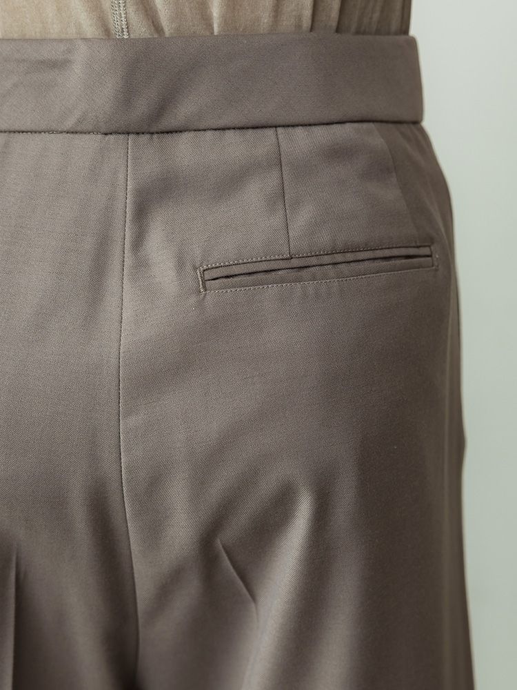 ウールブレンドスラックス