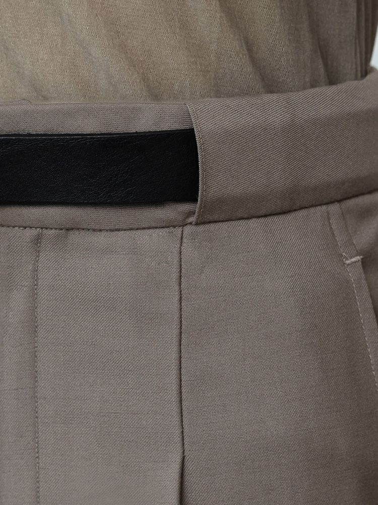 ウールブレンドスラックス