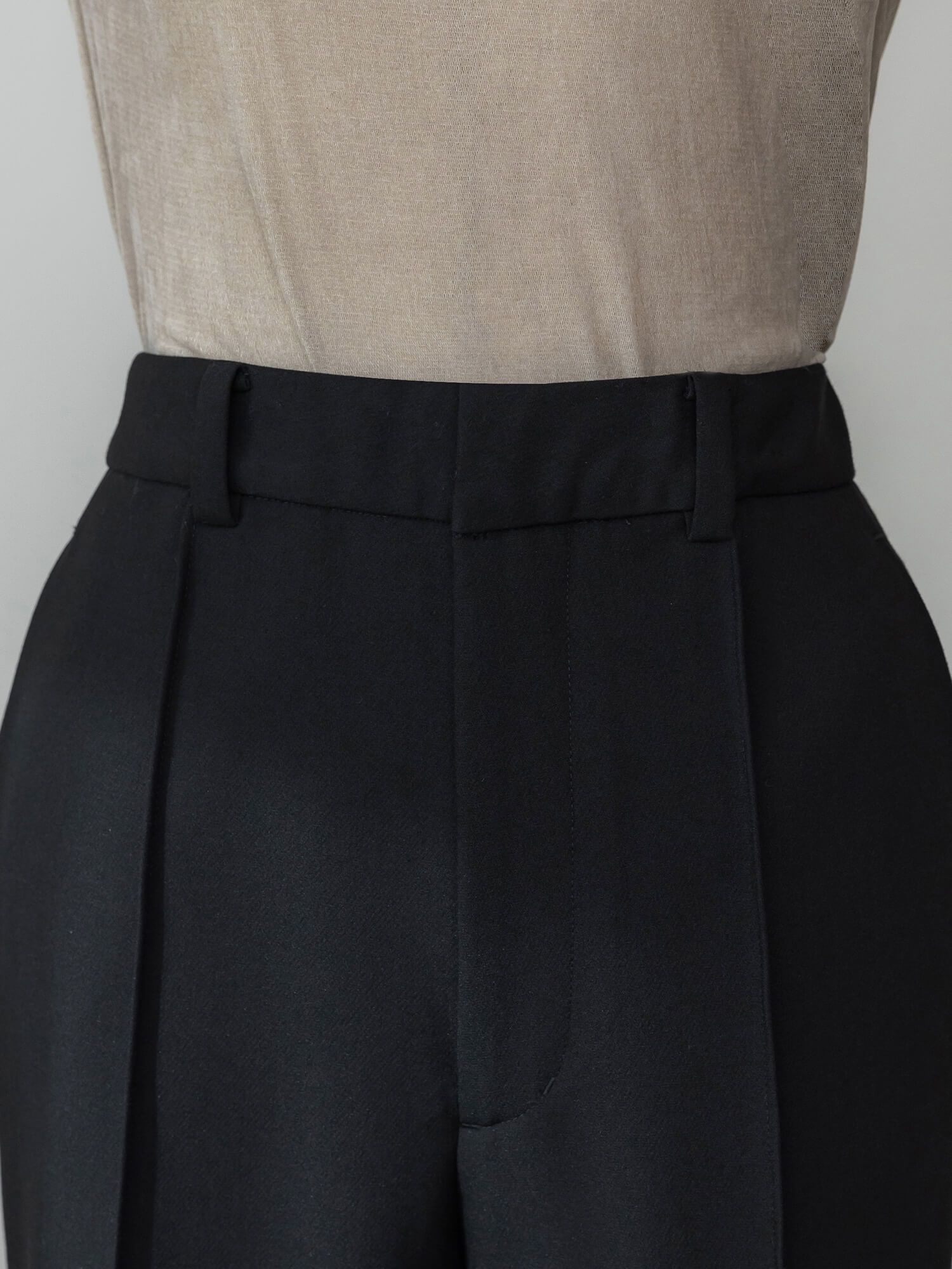 ウォッシャブルフレアパンツ