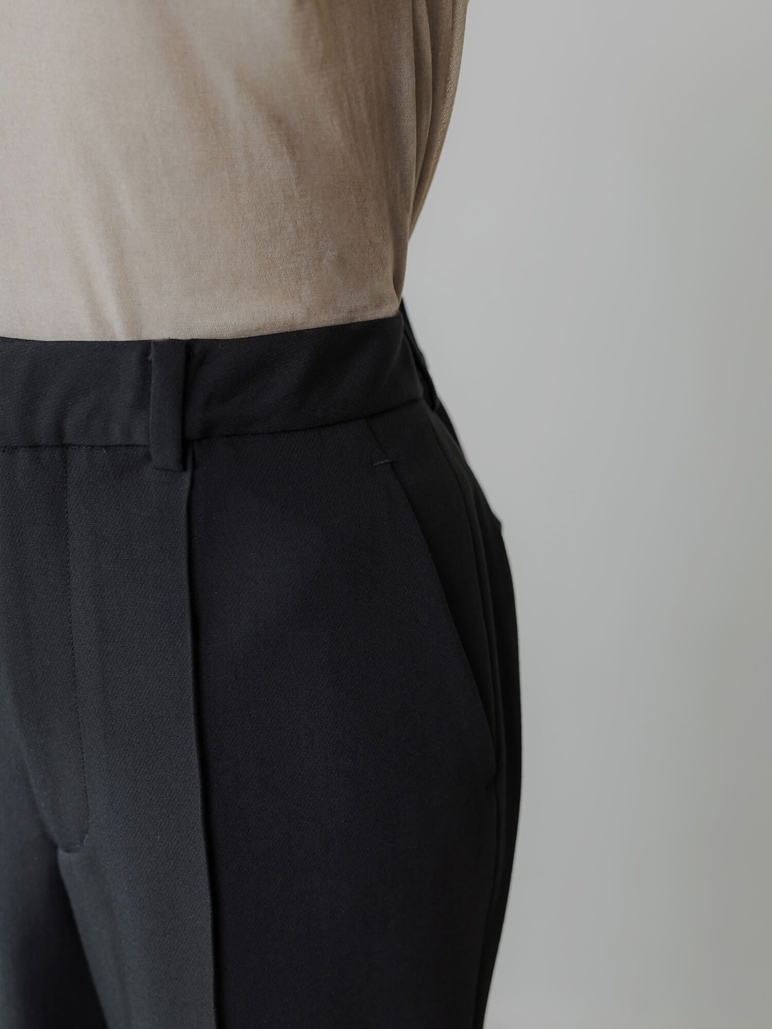 ウォッシャブルフレアパンツ