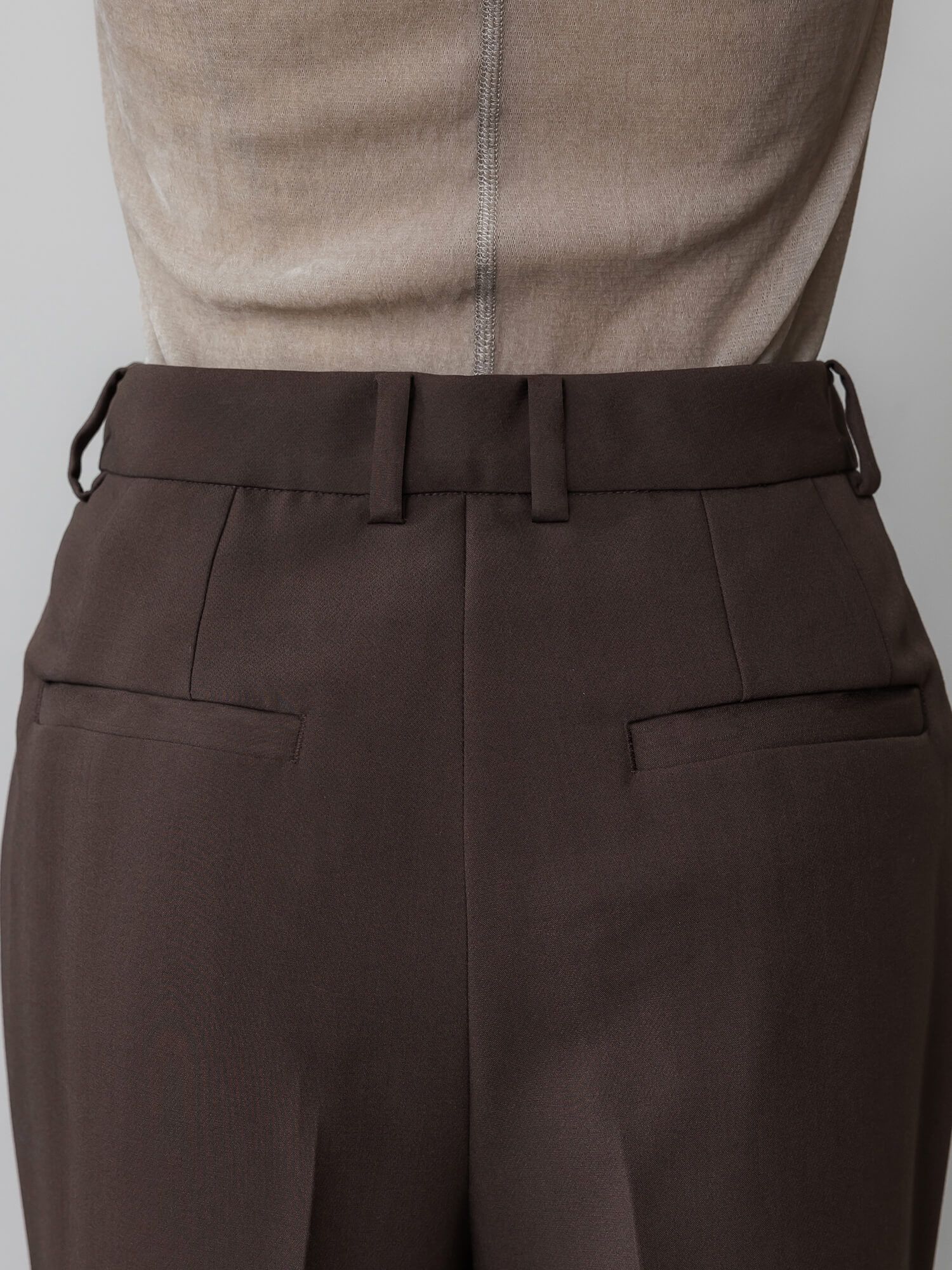 ウォッシャブルフレアパンツ