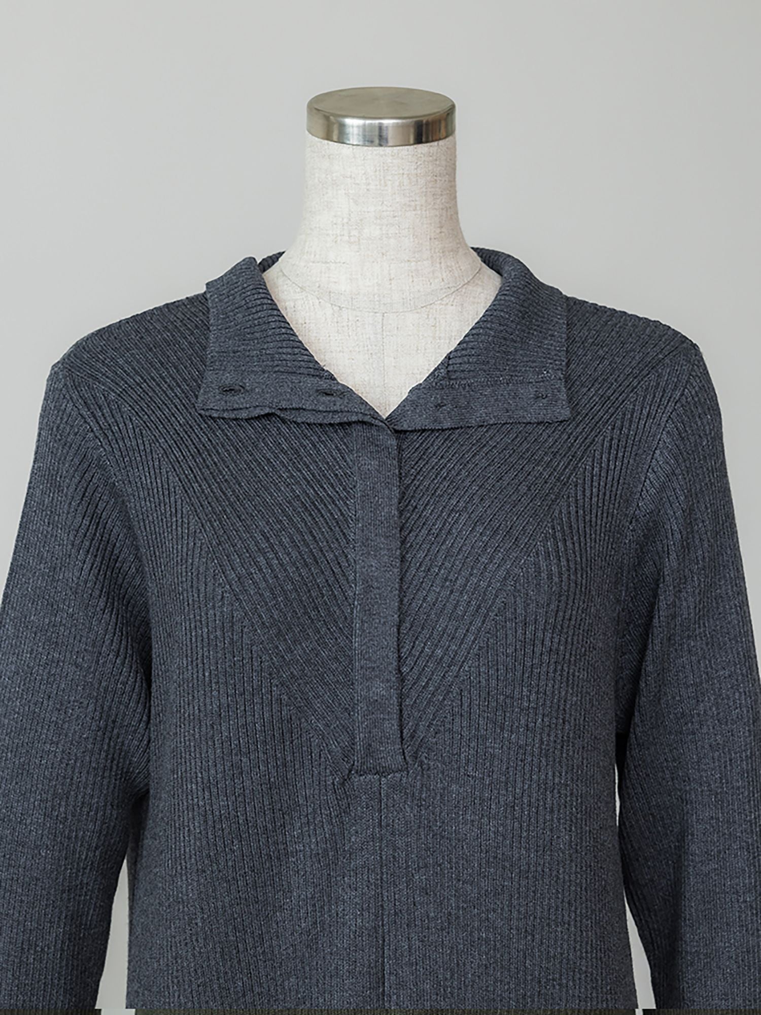 フロントフライニットワンピース