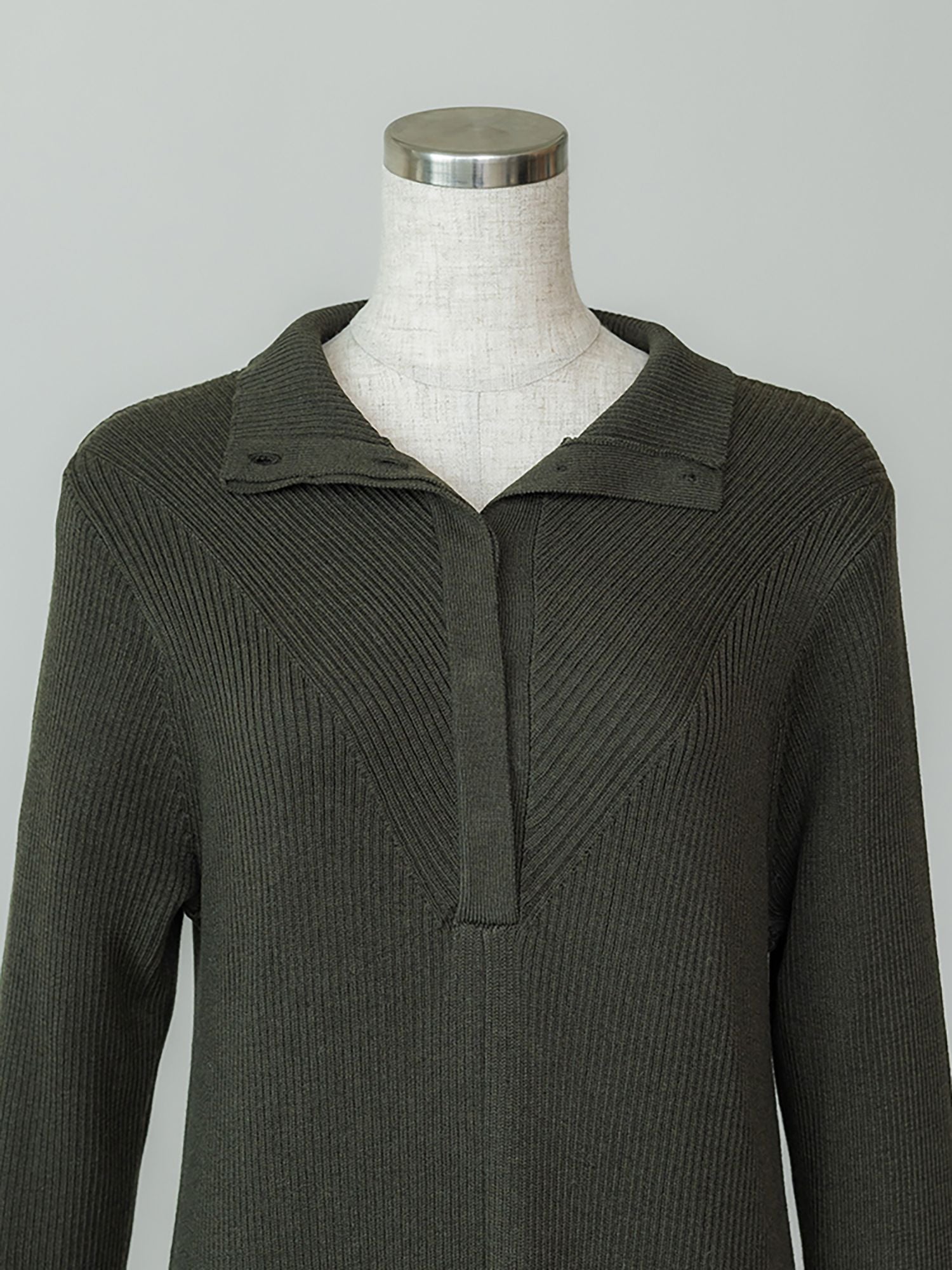 フロントフライニットワンピース