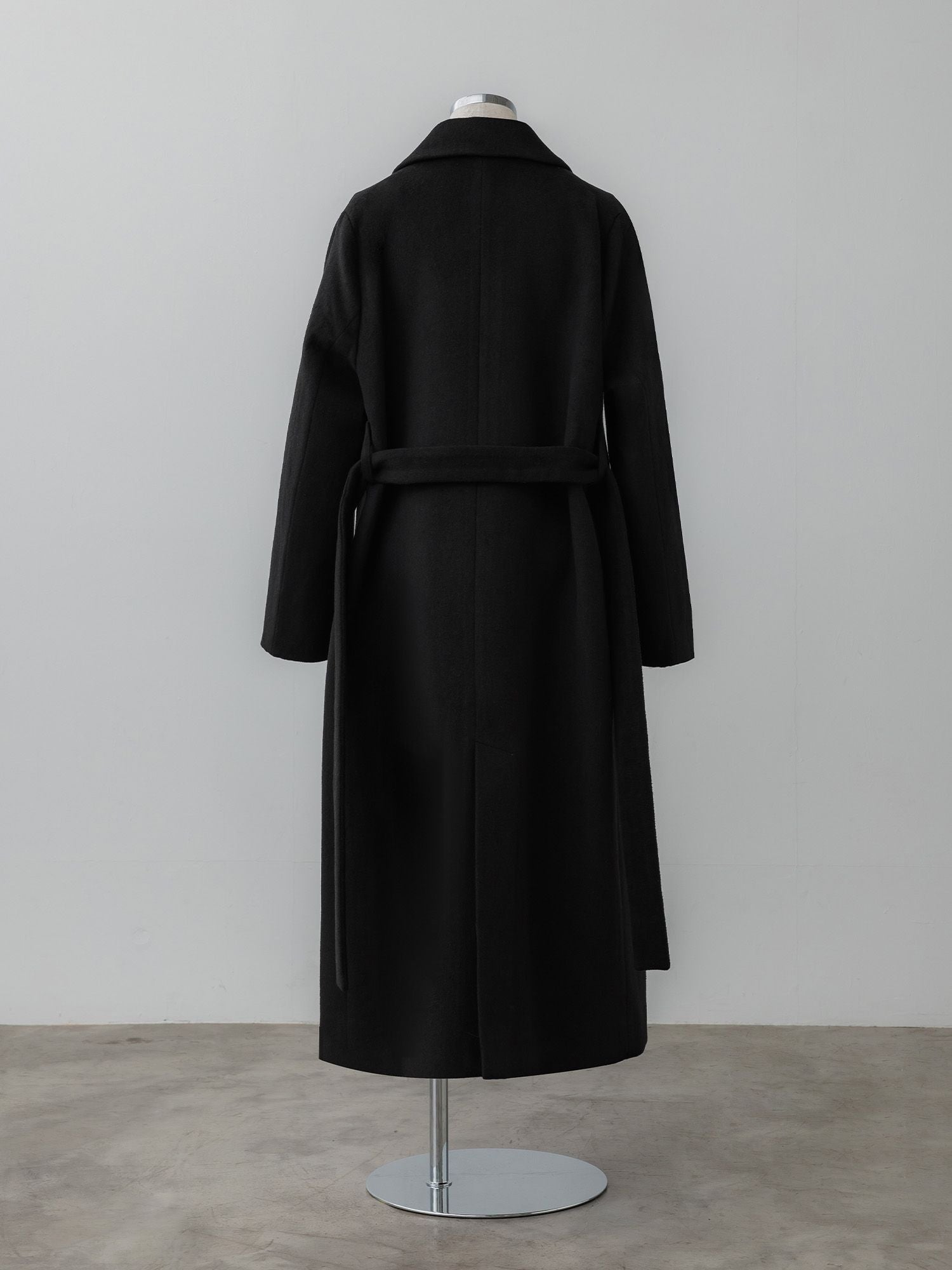 アジャスタブルウールロングコート