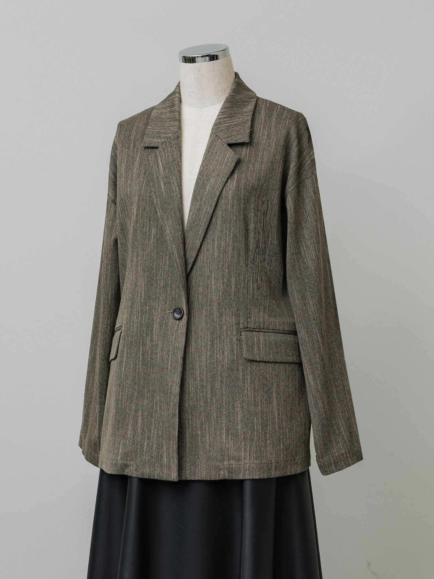 ツイーディヘリンボンジャケット