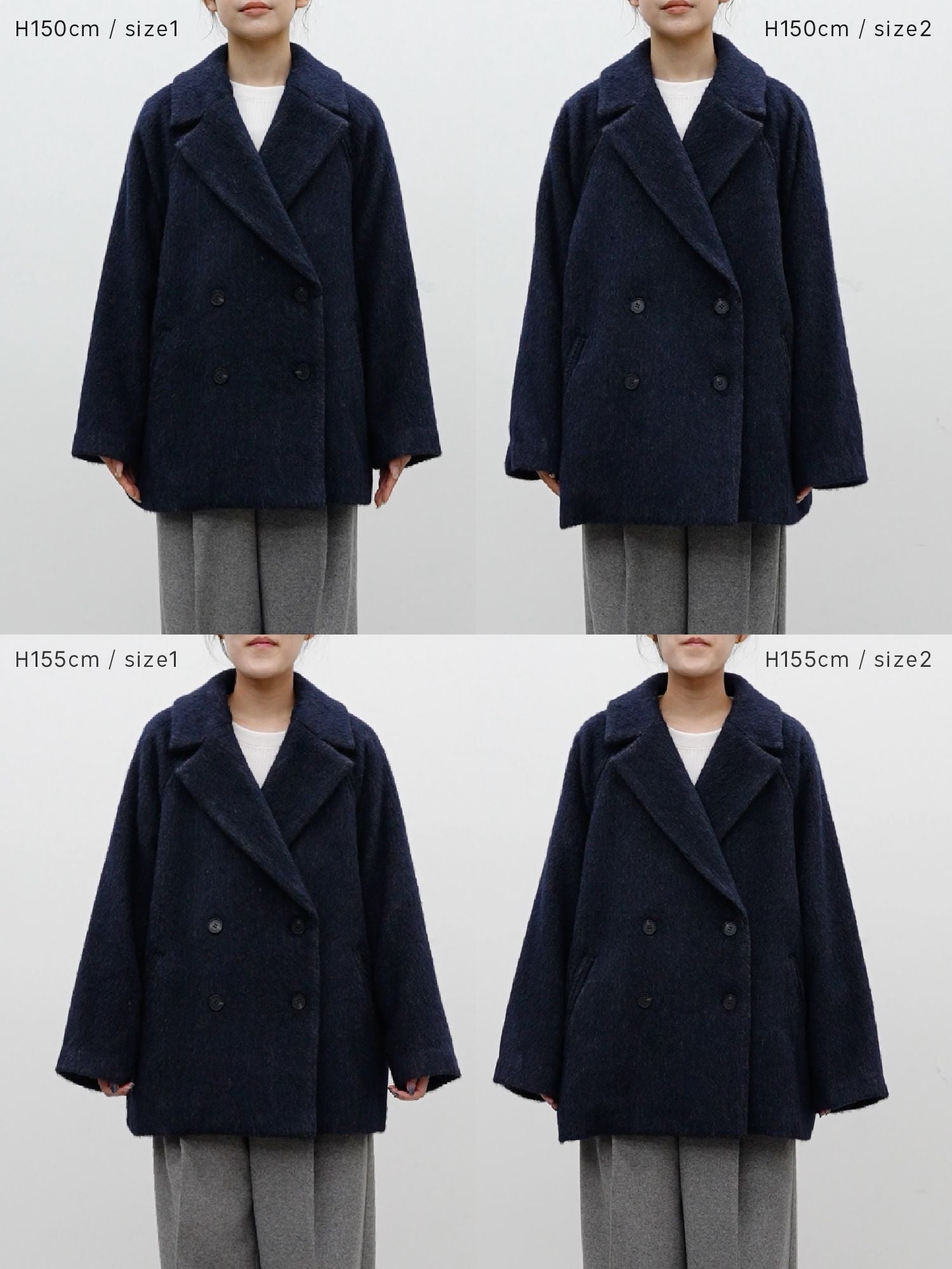 マイルドシャギーウールPコート