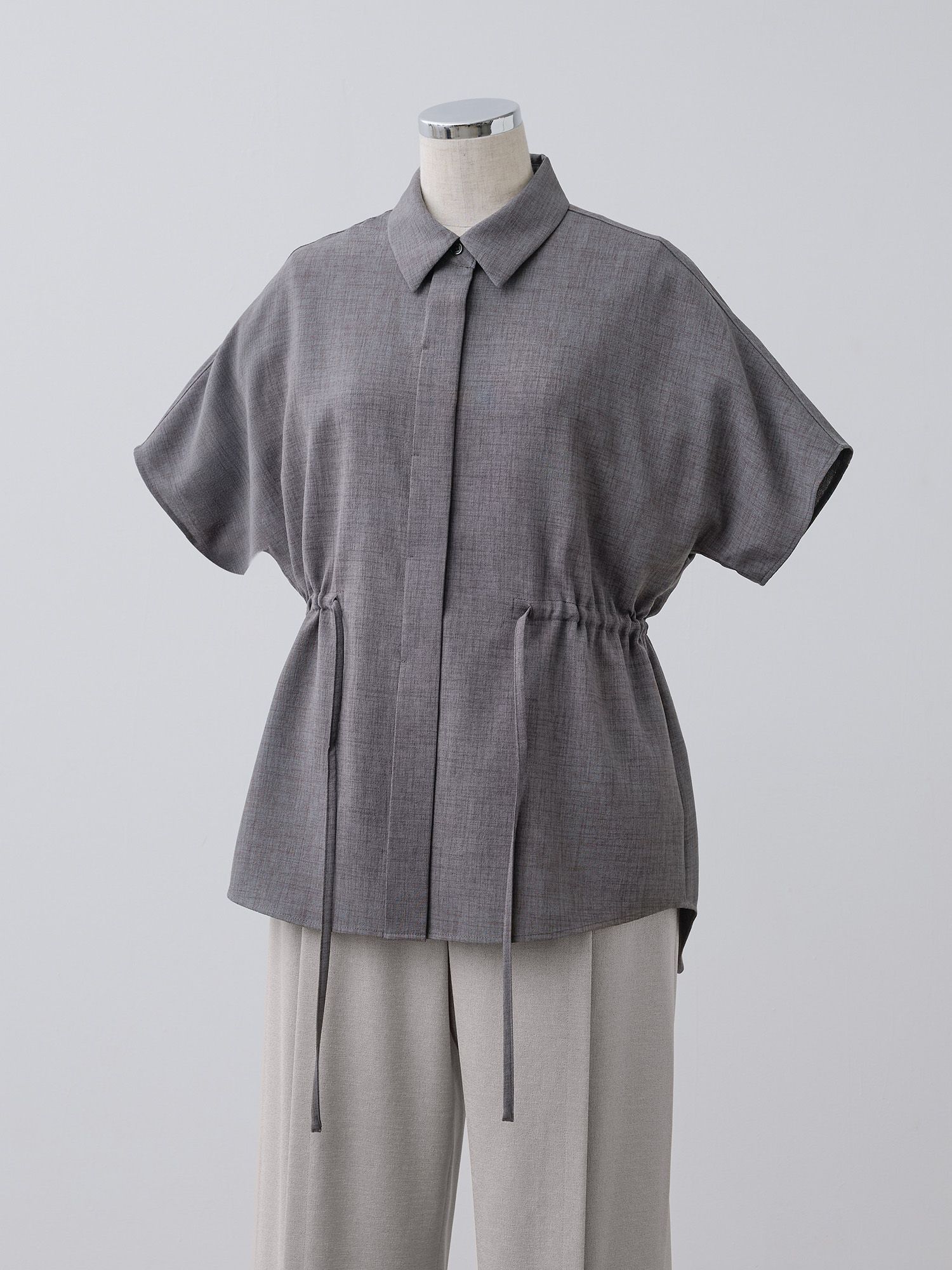 セミドルマンドロストデザインシャツ