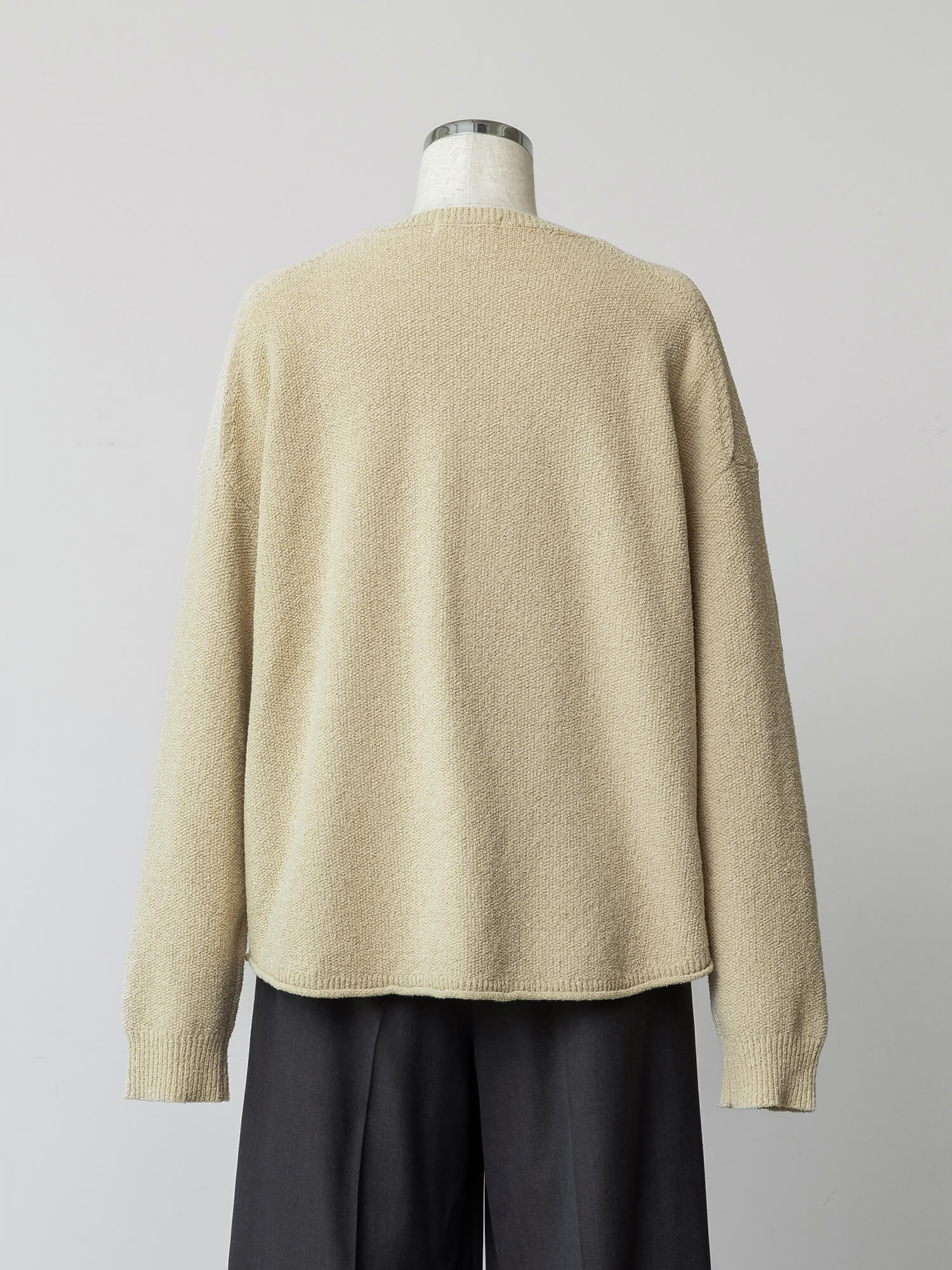 コットンミックスカノコニット