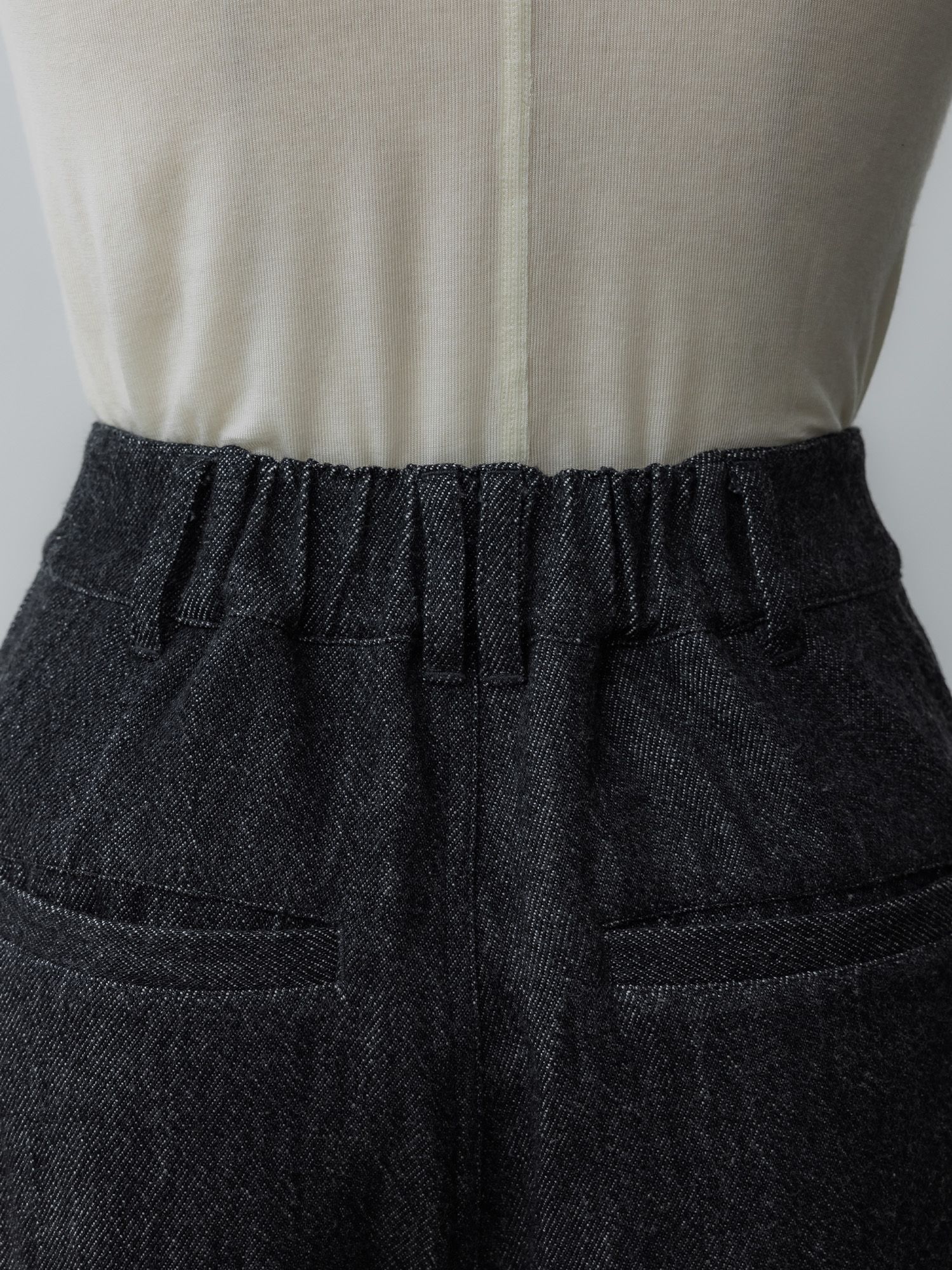 ソフトツイストデニムワイドパンツ