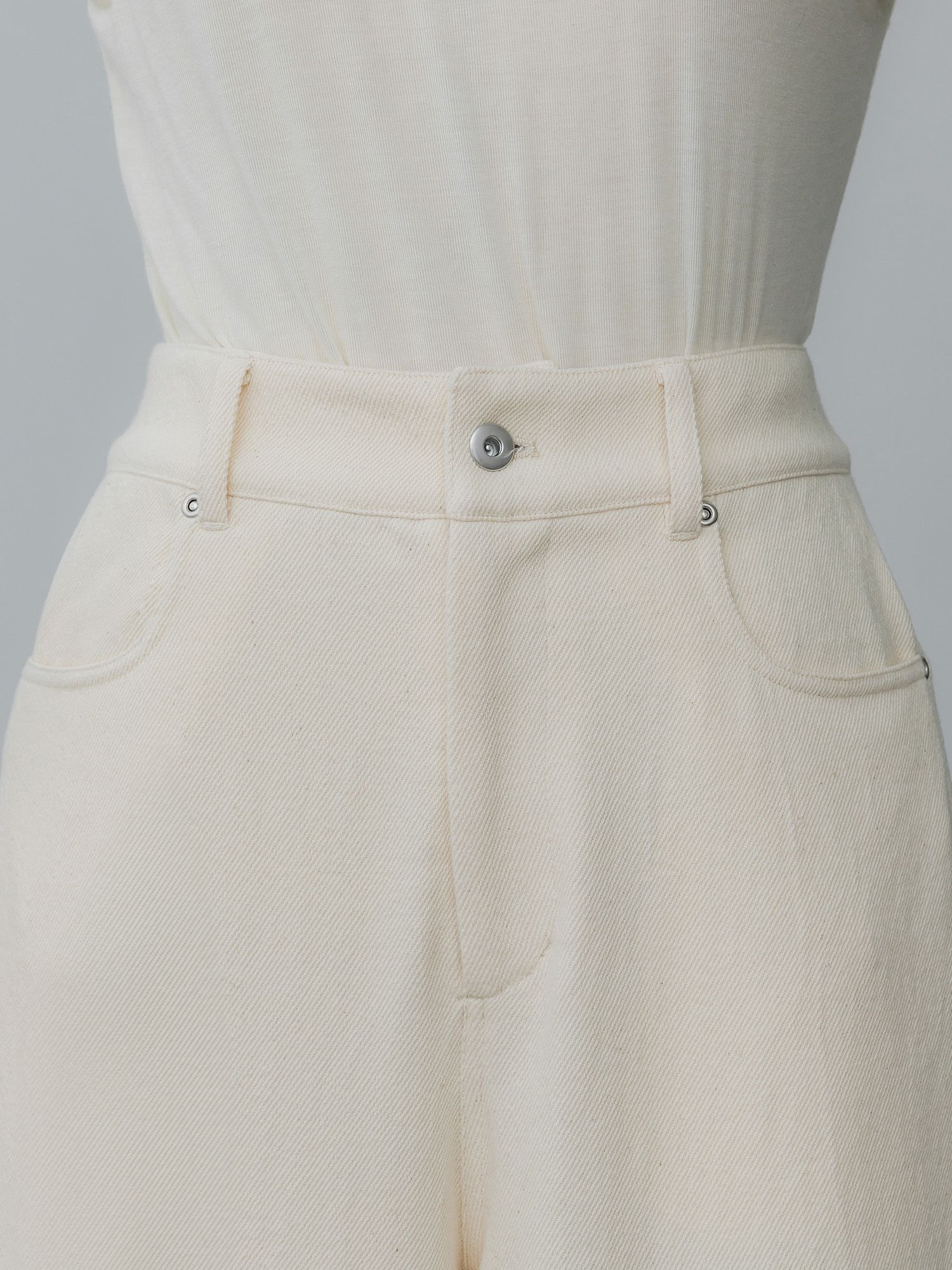 ソフトツイストデニムワイドパンツ