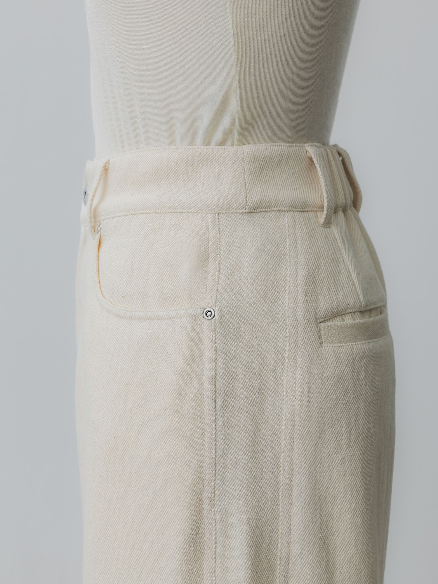 ソフトツイストデニムワイドパンツ