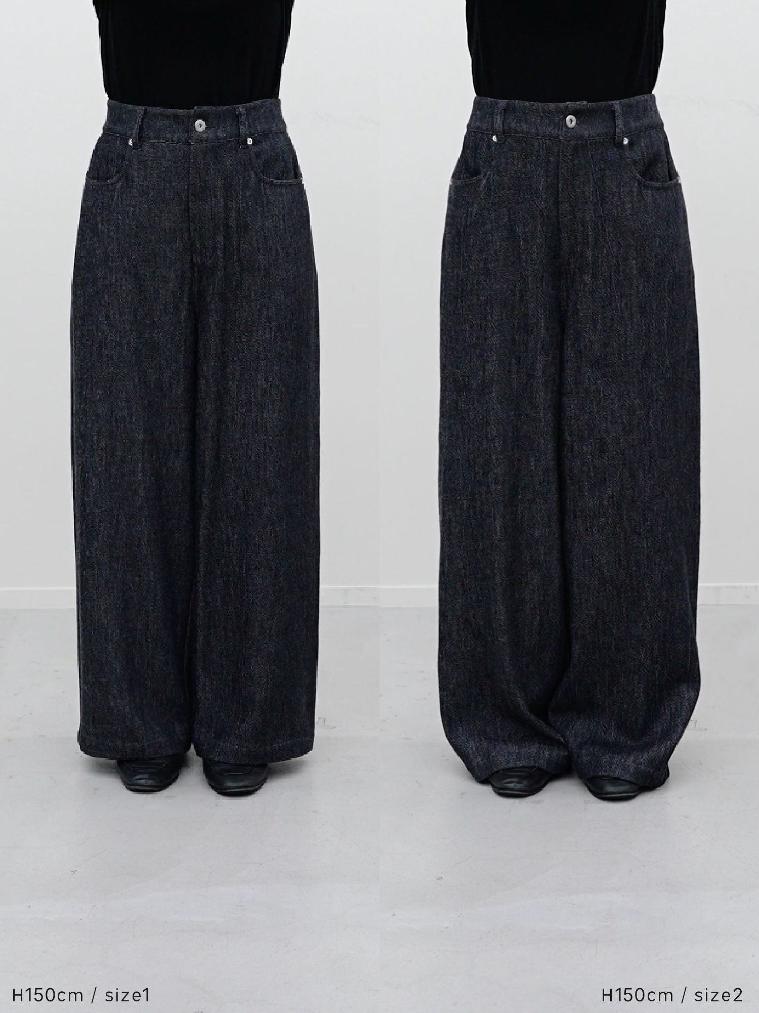 ソフトツイストデニムワイドパンツ