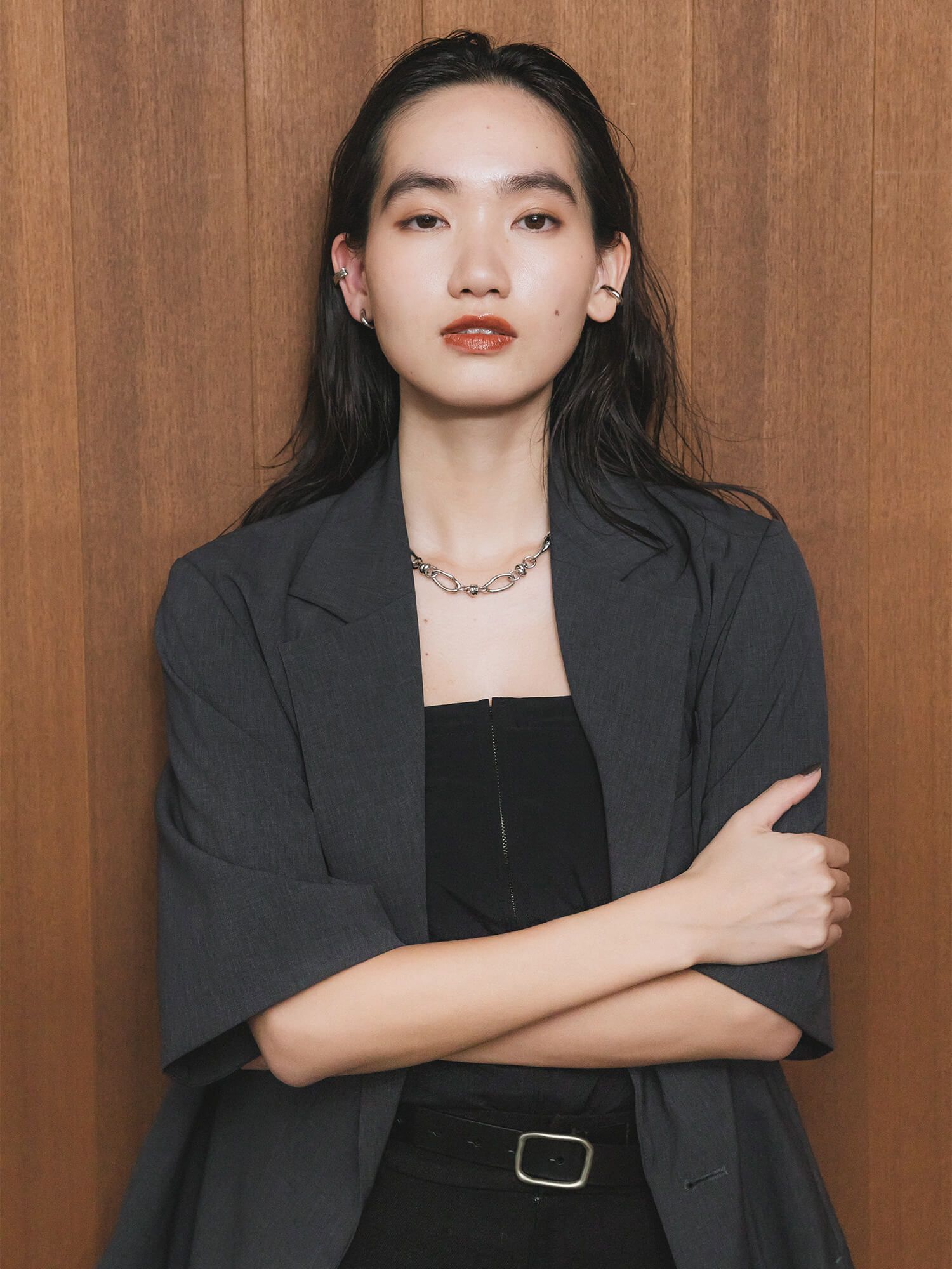 ツイストカーブチェーンネックレス