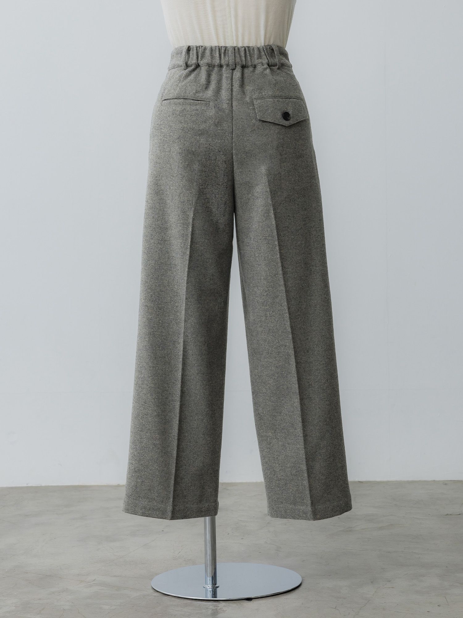 ウールミックスツィードスラックス