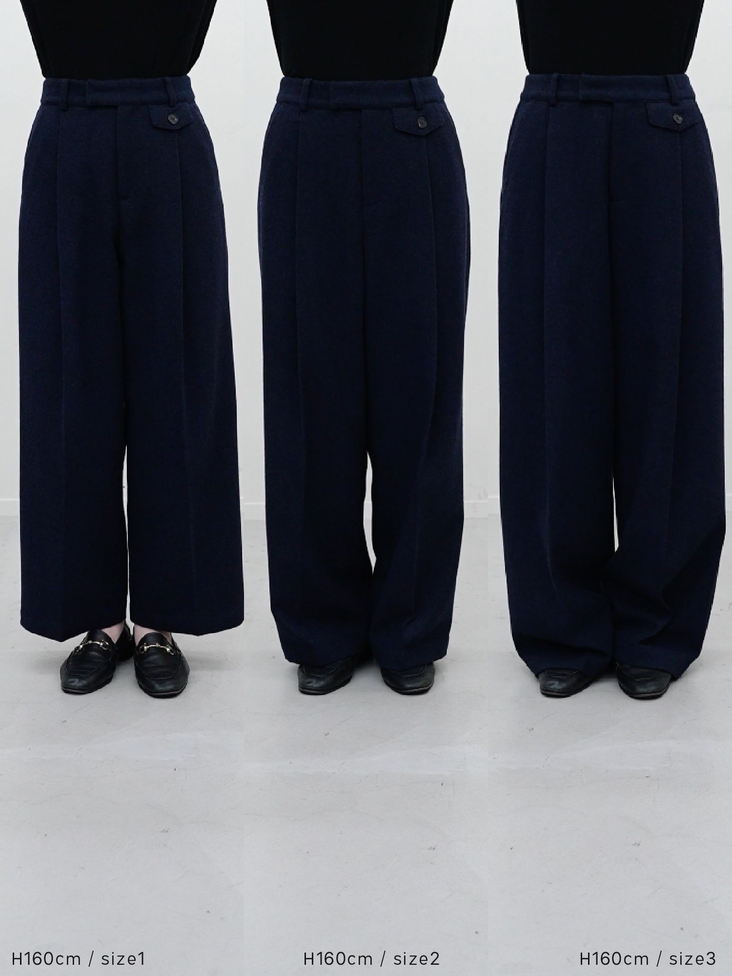 ウールミックスツィードスラックス